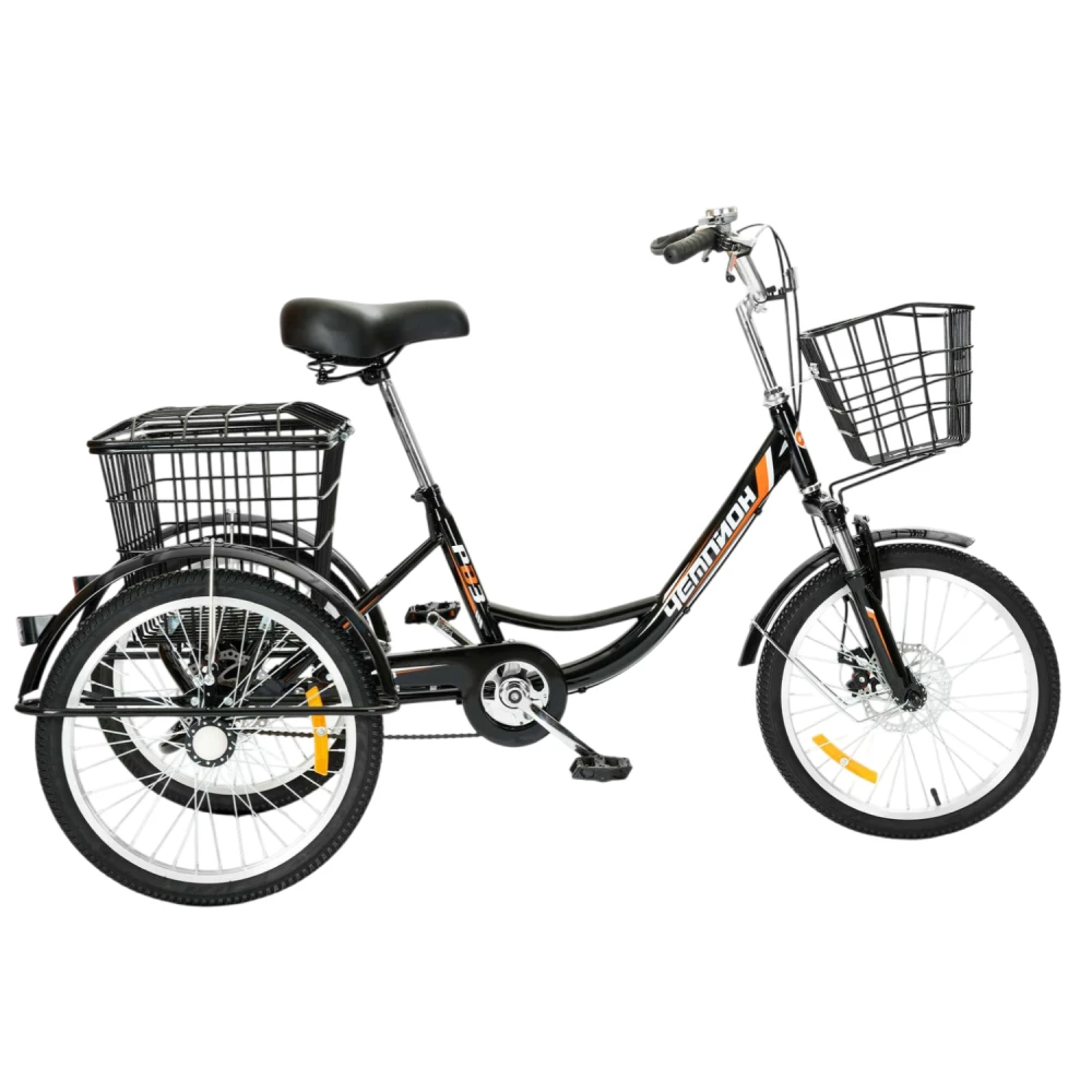 Трехколесный велосипед для взрослых РВЗ Чемпион 20" 1 скорость 2